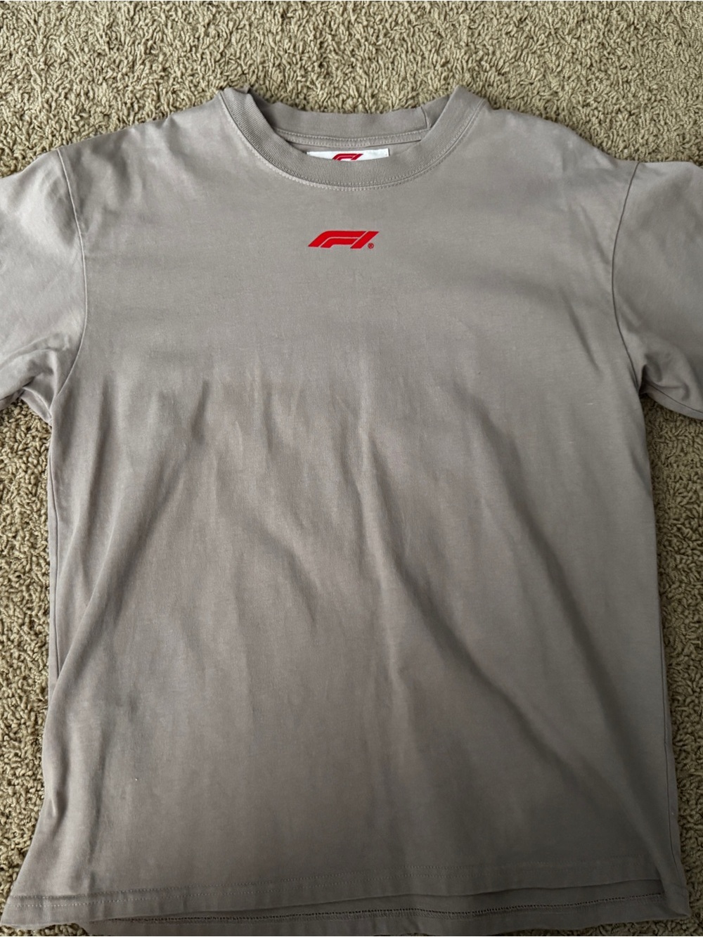 PacSun Formula 1 Short Sleeve Crewneck T-Shirt in Taupe